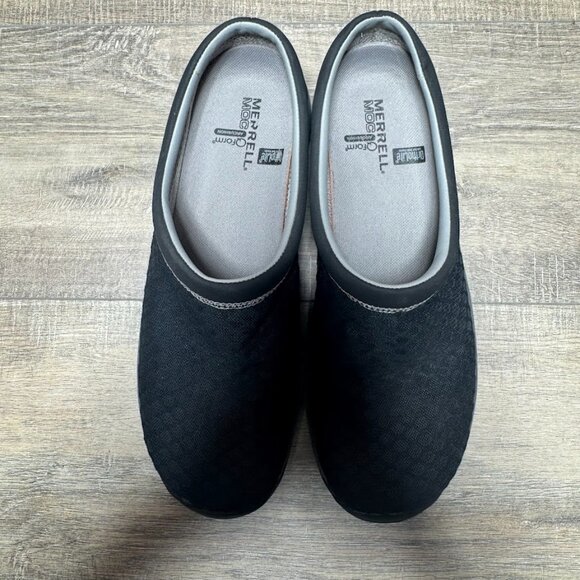 Merrell Encore Lattice 3 Black Faux Leather/Mesh Clogs Women's Size 10 - Picture 2 of 7